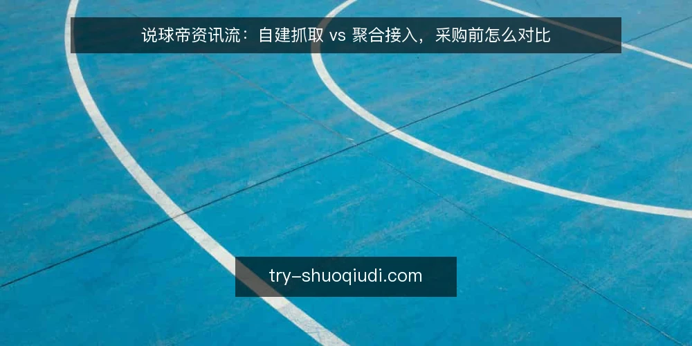 说球帝资讯流：自建抓取 vs 聚合接入，采购前怎么对比 — 需求定义：先写清资讯流要解决什么 配图